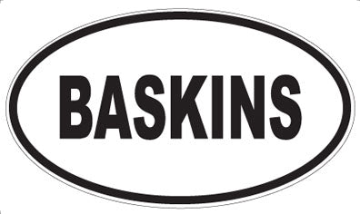BASKINS - Oval Magnet