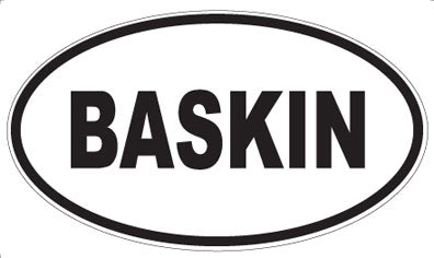 BASKIN - Oval Magnet