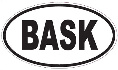BASK - Oval Sticker