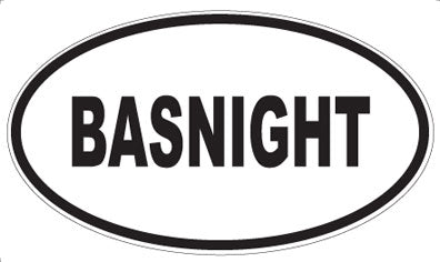 BASNIGHT - Oval Magnet