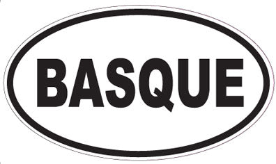 BASQUE - Oval Sticker