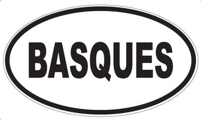 BASQUES - Oval Magnet