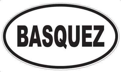 BASQUEZ - Oval Magnet