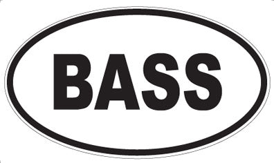 BASS - Oval Magnet