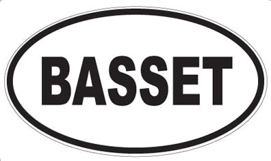 BASSET - Oval Magnet