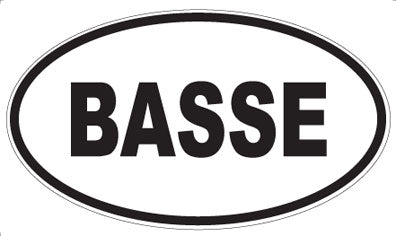 BASSE - Oval Magnet