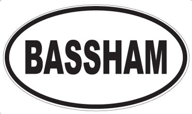 BASSHAM - Oval Magnet