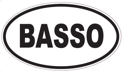 BASSO - Oval Magnet