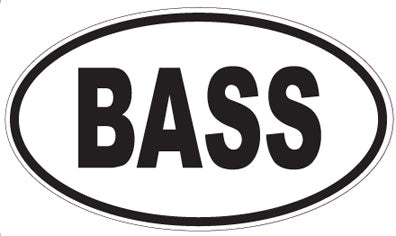 BASS - Oval Sticker