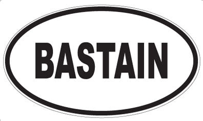 BASTAIN - Oval Magnet