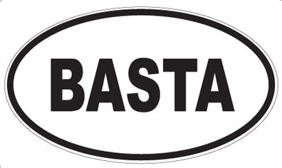 BASTA - Oval Magnet