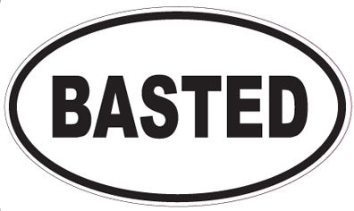 BASTED - Oval Sticker