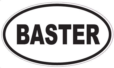 BASTER - Oval Sticker