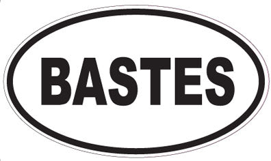 BASTES - Oval Sticker
