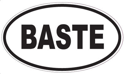 BASTE - Oval Magnet