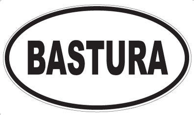 BASTURA - Oval Magnet