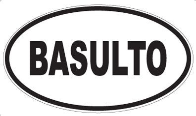 BASULTO - Oval Magnet