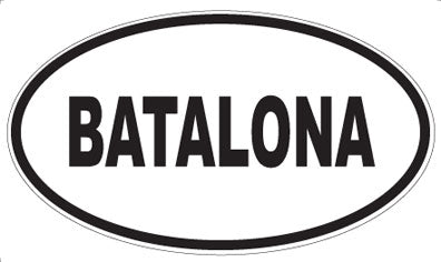 BATALONA - Oval Magnet