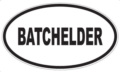 BATCHELDER - Oval Magnet