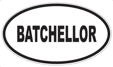 BATCHELLOR - Oval Magnet