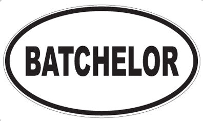 BATCHELOR - Oval Magnet