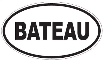 BATEAU - Oval Sticker