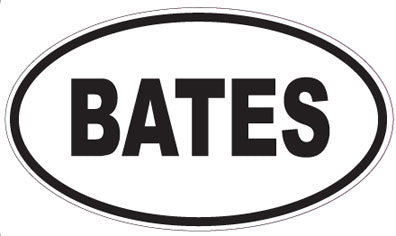 BATES - Oval Magnet