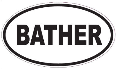 BATHER - Oval Sticker