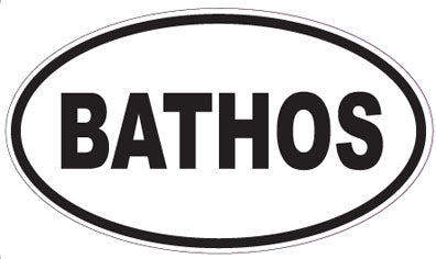 BATHOS - Oval Sticker
