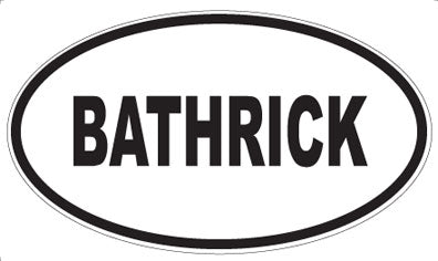BATHRICK - Oval Magnet