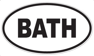 BATH - Oval Magnet