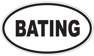 BATING - Oval Sticker