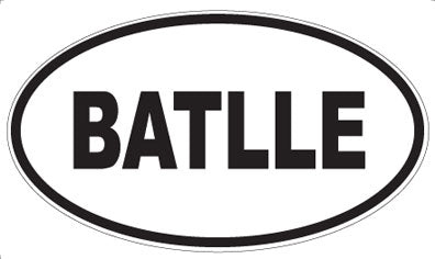 BATLLE - Oval Magnet