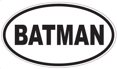 BATMAN - Oval Sticker