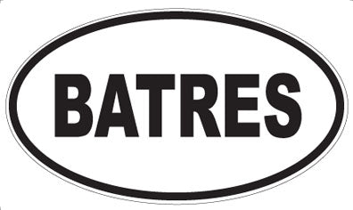 BATRES - Oval Magnet