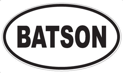 BATSON - Oval Magnet