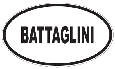 BATTAGLINI - Oval Sticker