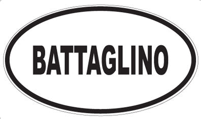 BATTAGLINO - Oval Sticker