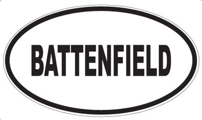 BATTENFIELD - Oval Magnet