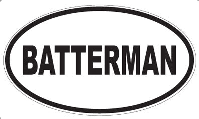 BATTERMAN - Oval Magnet