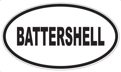 BATTERSHELL - Oval Magnet