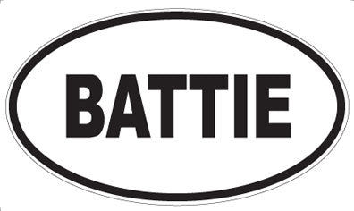 BATTIE - Oval Magnet
