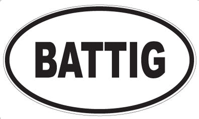 BATTIG - Oval Magnet