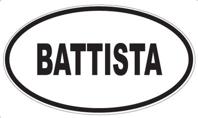 BATTISTA - Oval Magnet