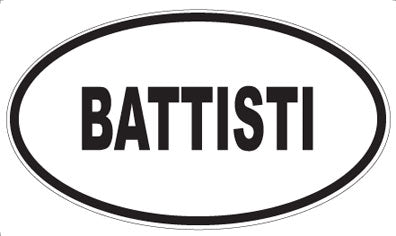 BATTISTI - Oval Magnet