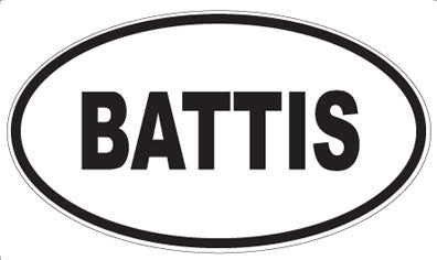 BATTIS - Oval Magnet