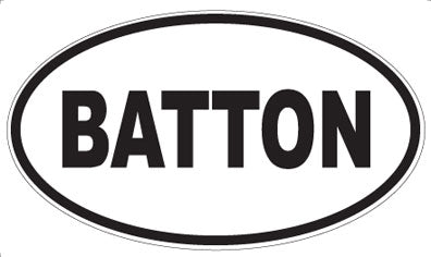 BATTON - Oval Magnet