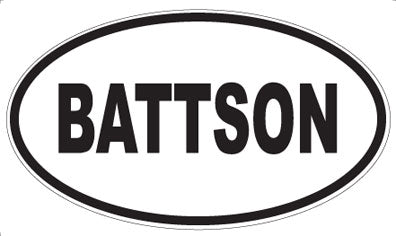 BATTSON - Oval Magnet