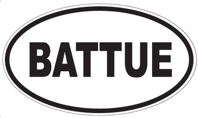 BATTUE - Oval Sticker