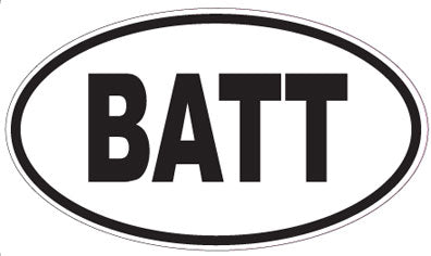 BATT - Oval Sticker